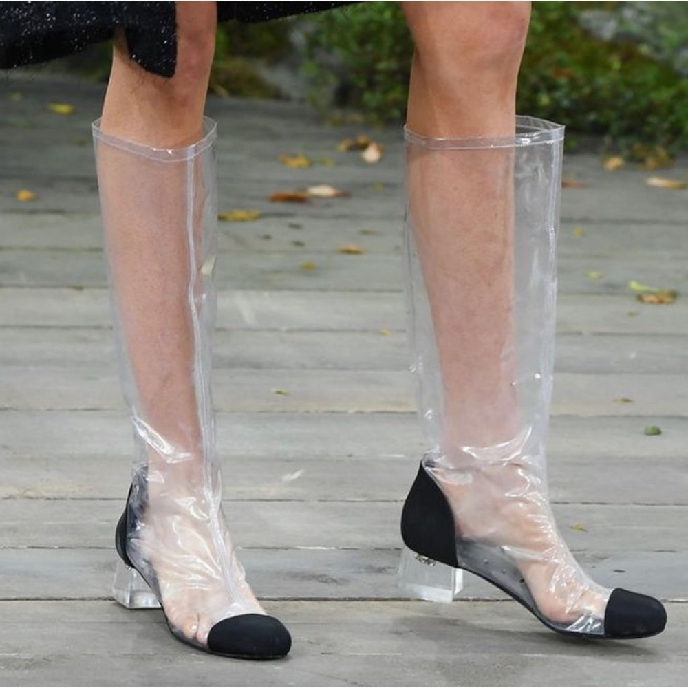 2018 Interlocking CC Logo Rain Boots